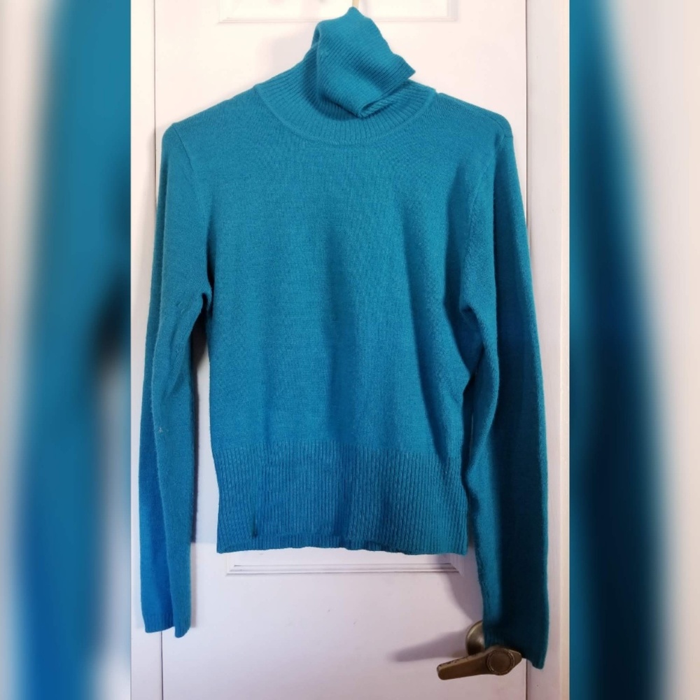Rampage Teal Turtleneck Sweater M